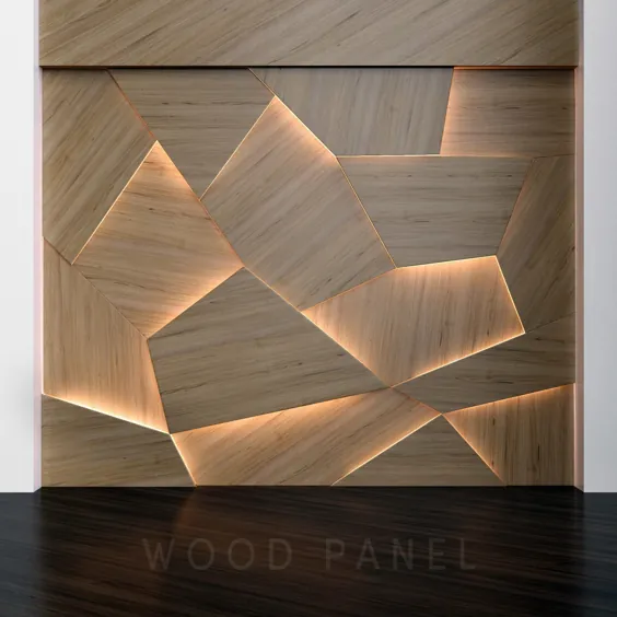 پانل های سه بعدی چوبی |  مدل سه بعدی