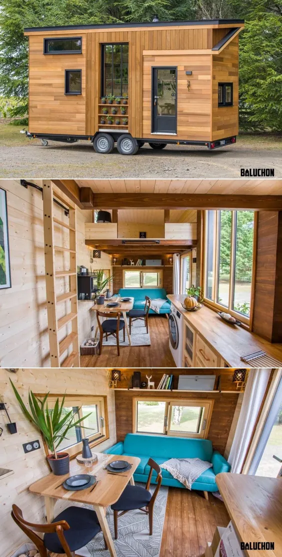 بلوچون یک خانه کوچک و کوچک 20 فوت با دو اتاق خواب جداگانه زیر شیروانی بنا می کند