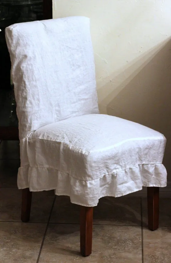 روکش صندلی پارچه ای بزرگ پارسون با روفل خاموش |  اتسی