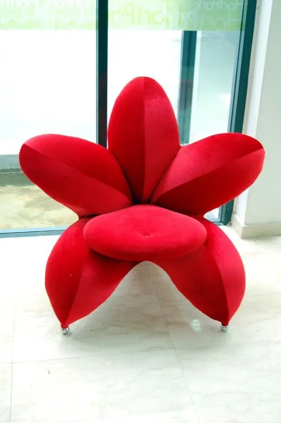 صندلی گل شکوفه قرمز - AllDayChic