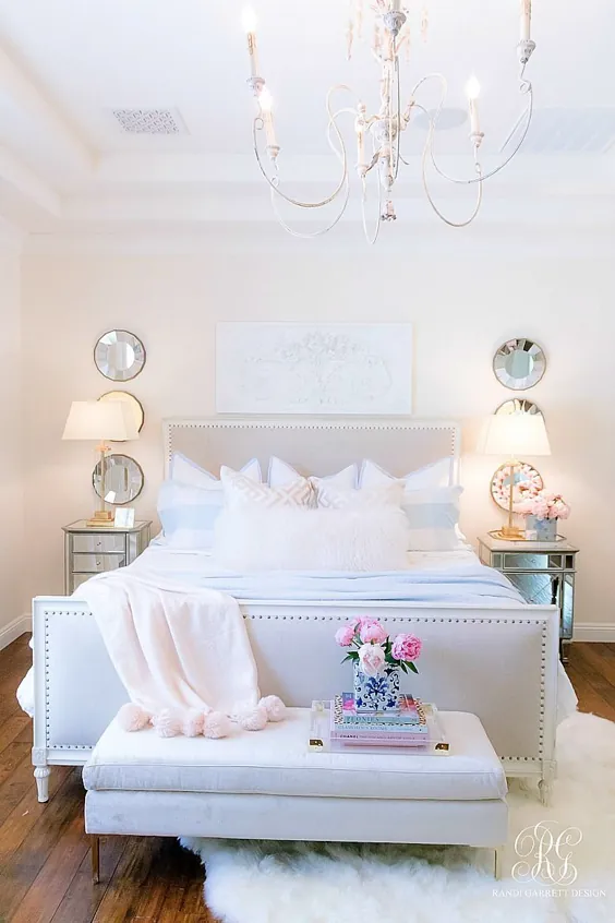 صورتی + آبی اتاق خواب به وقت تابستان - سه مرحله آسان برای اتاق خواب مناسب تابستان - طراحی رندی گرت - بهترین وبلاگ های #Diy جهان