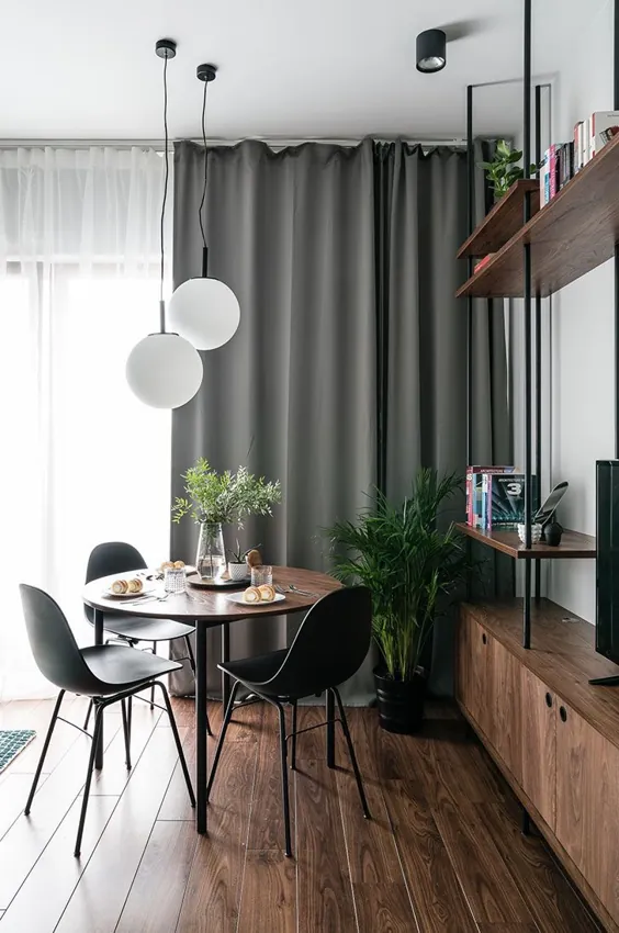 apartment آپارتمان مدرن و کوچک با یک اتاق خواب جداگانه در گدانسک (38 متر مربع) ◾ عکس ◾ ایده ها ◾ طراحی