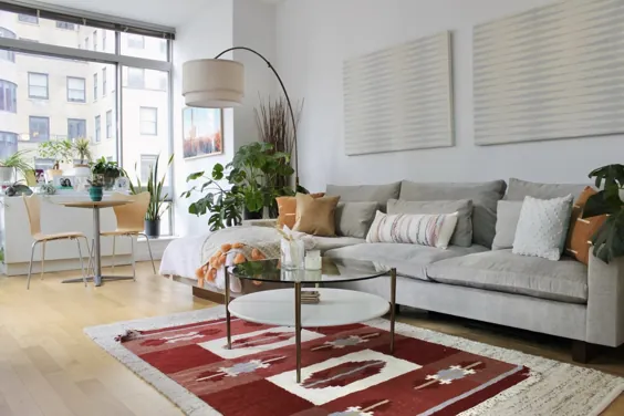 این آپارتمان NYC دارای نور طبیعی ، سقف های بلند و ایده های مناسب برای اجاره است