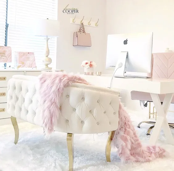 Blush Pink Home Office Home - مهمان من باشید با دنیس