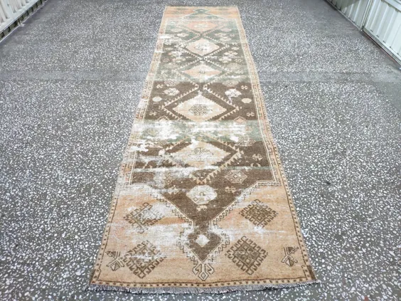 فرش دونده خنثی 3x12 برای فرش راهرو آشپزخانه |  اتسی