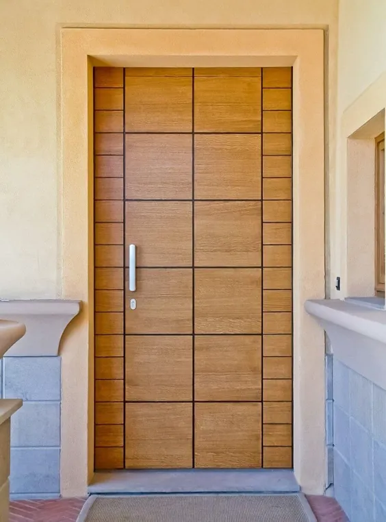 45 ایده برتر و زیبا برای طراحی درب چوبی