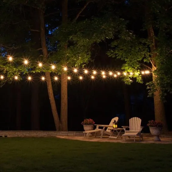چراغهای رشته ای لامپ مخصوص مهمانی در فضای باز 20 فوت در فضای باز حیاط خلوت |  اتسی