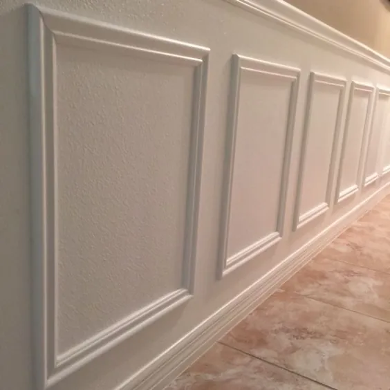 DIY Faux Wainscoting - Frills و Drills