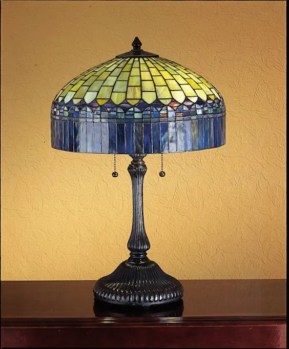 Meyda Tiffany 26322 Vintage Visa Glass / Tiffany Table Lamp From The Tiffany Candice - Walmart.com