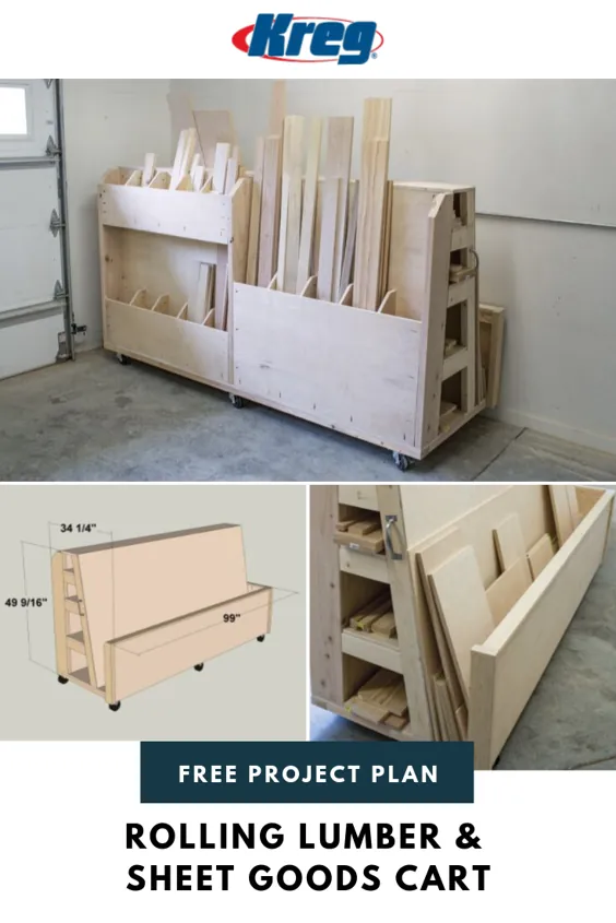 طرح رایگان پروژه: نحوه ساخت یک سبد کالاهای چوبی و ورق نورد DIY