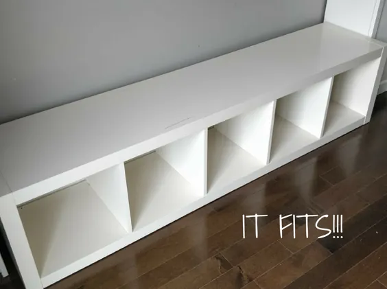 IKEA Kallax Hack: تبدیل قفسه کتاب به یک میز نشیمن با فضای ذخیره سازی {DIY}