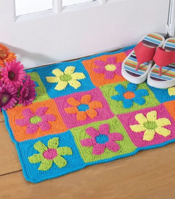 فرش قدرت گل گل خامه ای Lily Sugar'N To Crochet |  جون