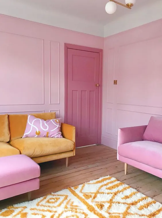 آیا این رنگارنگ ترین خانه در انگلیس است؟  |  خانه ای که رنگ آن ساخته شده است مصاحبه |  فیفی مک گی |  داخلی + وبلاگ نوسازی
