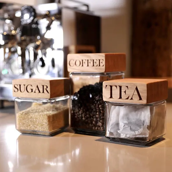 مجموعه چای ، قهوه و شکر بلوط
