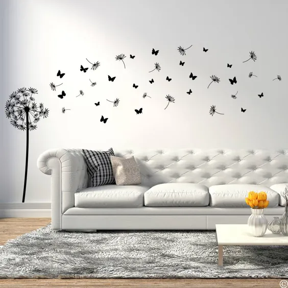 Dandelion The Monarch Vinyl Wall Decal with DIY |  اتسی