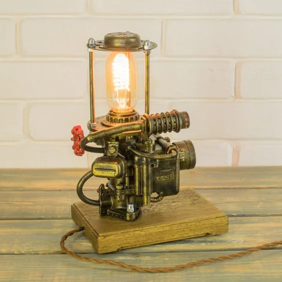 لامپ steampunk / لامپ صنعتی / لامپ ادیسون / دکوراسیون steampunk / لامپ سقف / چراغ میز / دکوراسیون صنعتی / روشنایی steampunk