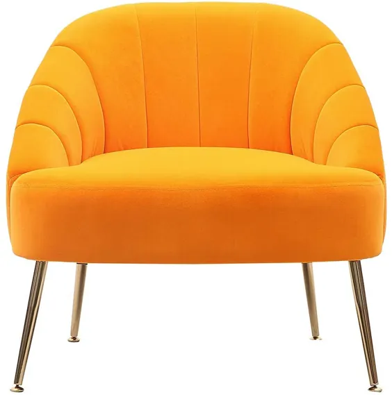 صندلی توپی لمسی صندلی راحتی صندلی INMOZATA در صندلی های گاه به گاه نارنجی برای اتاق نشیمن اتاق خواب