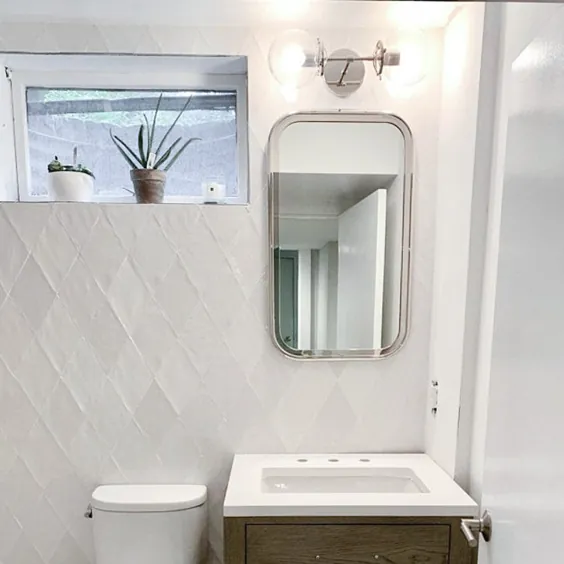 آینه چراغ دیواری چراغ دیواری حمام غرور میانه قرن |  اتسی