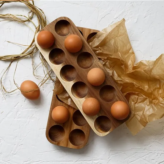 نگهدارنده تخم مرغ چوبی