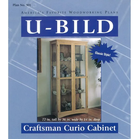 کتاب نجاری و منبت کاری کابینت Curio Cabinet Craftet U-Bild |  901