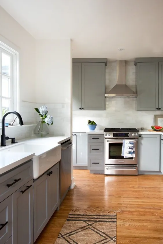 قبل / بعد: یک آشپزخانه خنک و مطمئن در LA توسط پروژه M + - Remodelista