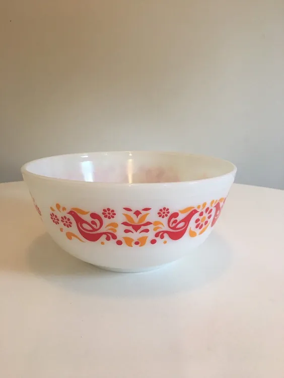 Vintage Pyrex Friendship 403 Mixing Bowl Pyrex Red Rooster |  اتسی