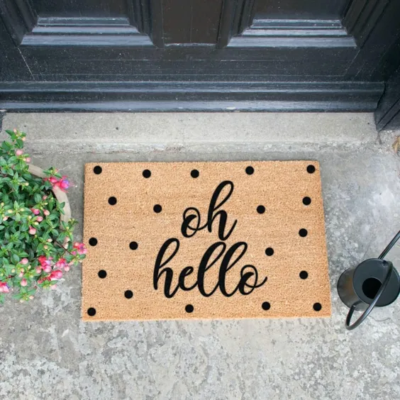 Oh Hello Doormat - سیاه