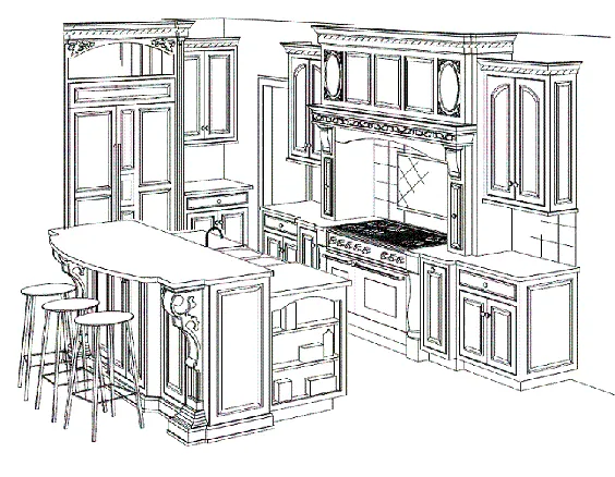 سرویس طراحی آشپزخانه برای افراد حرفه ای