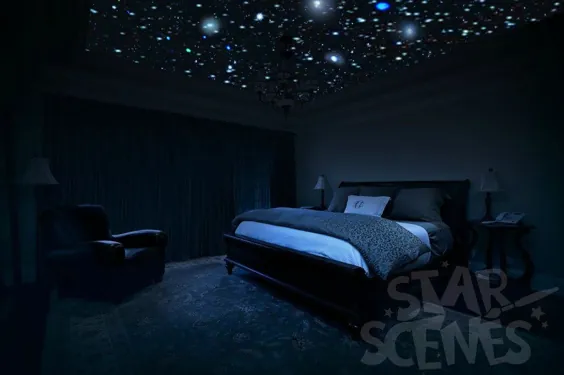 Glow Tiny and even Tinier In The Dark Star Decals Star Decor |  اتسی