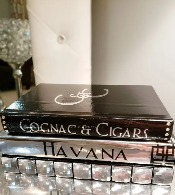 سفارش سفارشی متن خود را Cognac and Cigars glam | اتسی