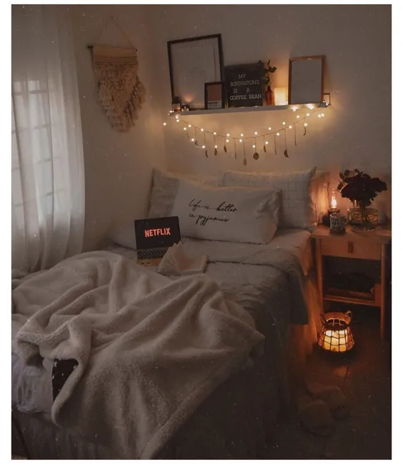 اتاق خواب دنج آپارتمان گرم
