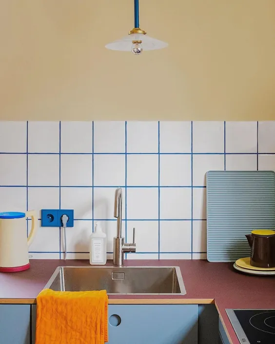Swantje Hinrichsen در اینستاگرام: «جزئیات آشپزخانه.  ؟؟؟؟  ✏️ آگهی - ویرایش: از آنجا که بسیاری از شما دوباره می پرسید ، چگونه من این کار را با دوغابهای آبی انجام دادم: آنها در اصل were "