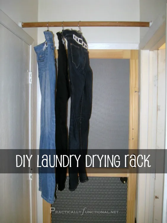 قفسه خشک کن لباسشویی DIY - عملاً کاربردی