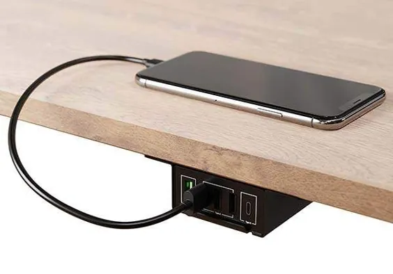 ایستگاه شارژ USB HumanCentric Under Desk با پورت USB-C و QC 3.0 | گجتسین