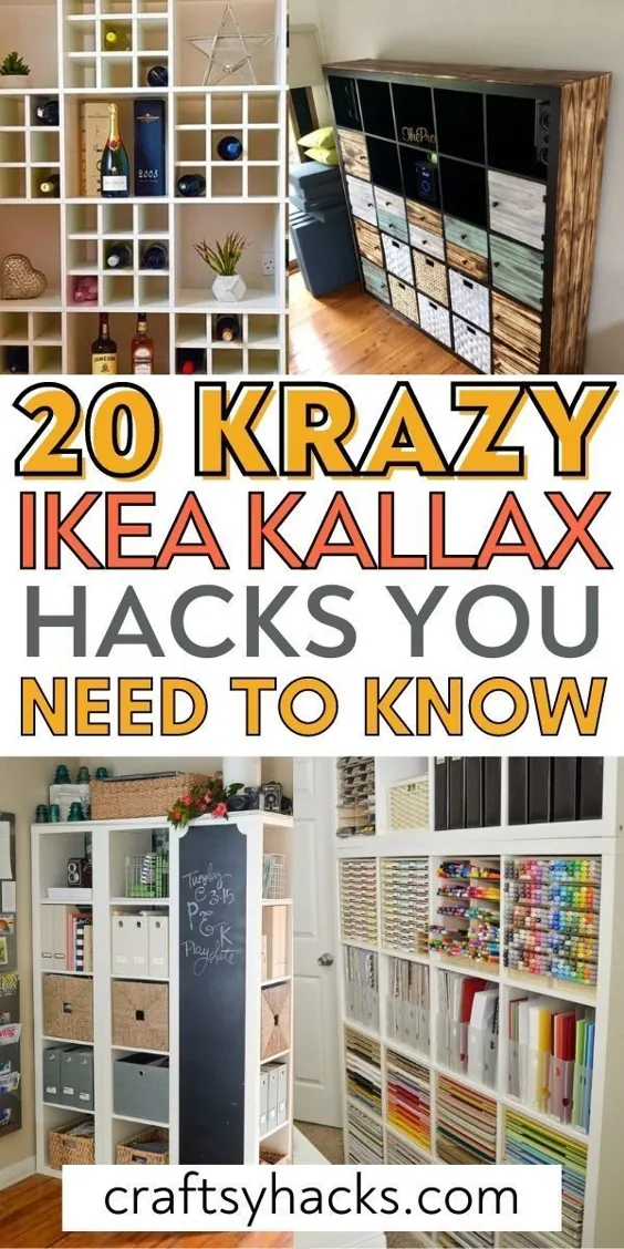 20 ترفند و صنایع دستی فوق العاده زیبا IKEA Kallax