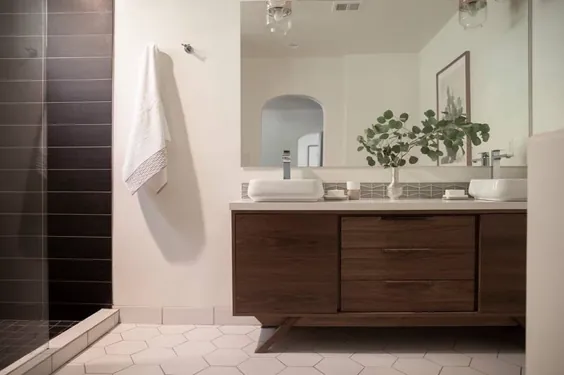 کابینت دستشویی حمام به سبک دست ساخته شده جدید در |  اتسی