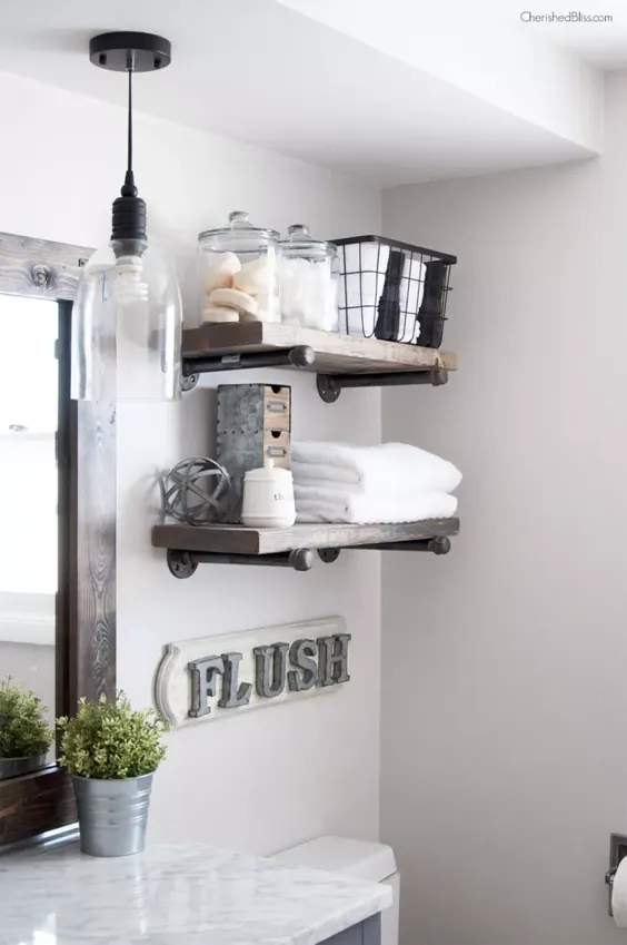 این 17 ایده خلاقانه کوچک قفسه حمام را که دوست دارید ، کشف کنید