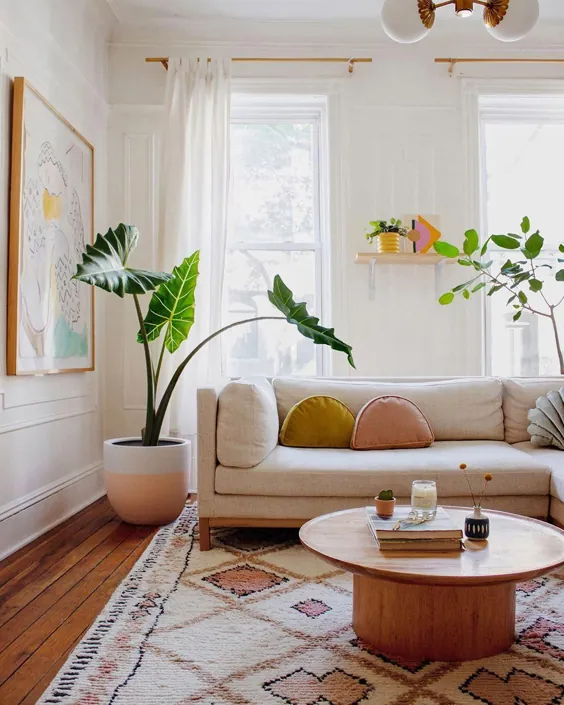 آپارتمان رنگارنگ Bohemian Modern Brooklyn + چگونه می توان ظاهر را مشاهده کرد - decor8