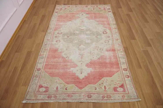فرش خاموش صورتی فرش فرش منطقه فرش فرش ترکی فرش پشمی |  اتسی