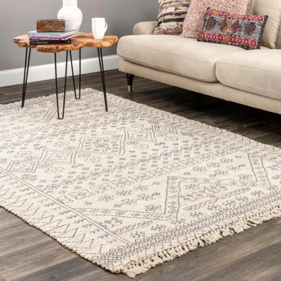 nuLOOM Sanne Tribal Ivory 8 ft. x 10 ft. Area Rug-SVIN23A-76096 - انبار خانه