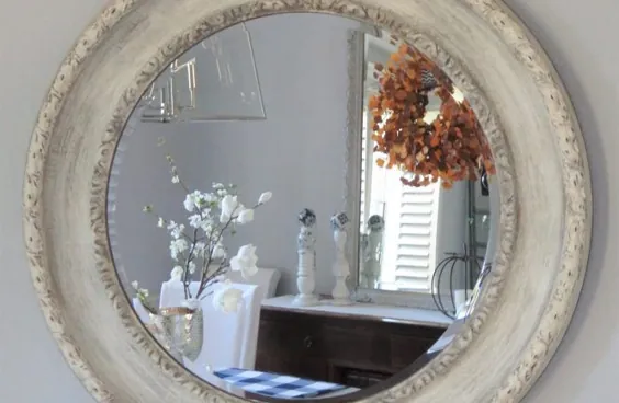 آینه دست سفید نقاشی شده روی دست - DIY