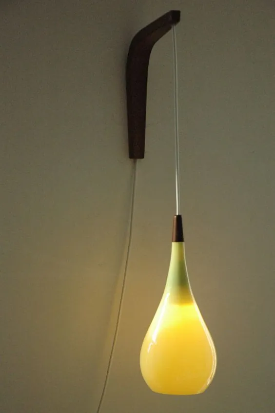 آویز شیشه ای یا چراغ دیواری توسط لامپ طرح هولمگارد دانمارکی |  اتسی