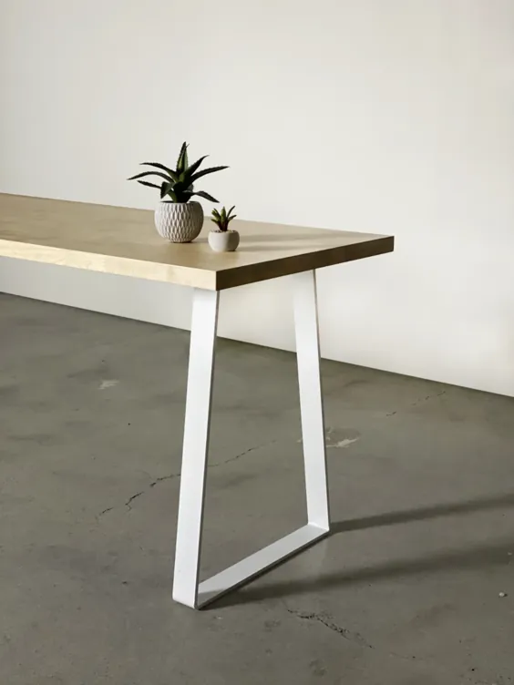 میز نوار تخت شکل شکل بل و پایه نیمکت - (وظیفه سنگین 0.375