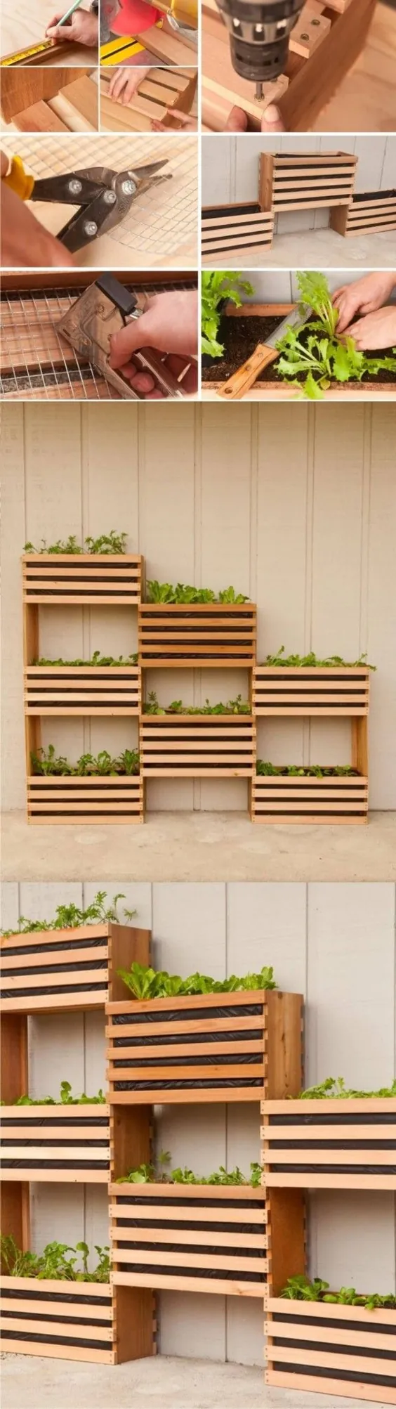 32 ایده برای جعبه کاشت پالت و چوب DIY برای باغ شما