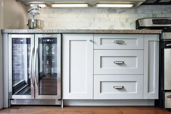 یخچال نوشیدنی جلو شیشه ای - انتقالی - آشپزخانه - طرح مادیسون تیلور
