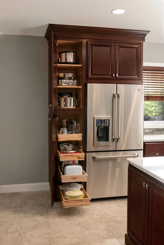 راه حل های سازماندهی و ذخیره سازی کابینت آشپزخانه |  کابینت های Woodmark آمریکا