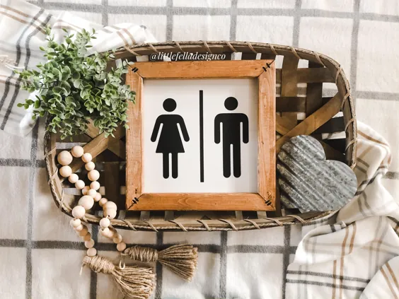 تابلوی حمام او و او ، تابلوی نماد حمام مردان و زنان ، تزیین حمام