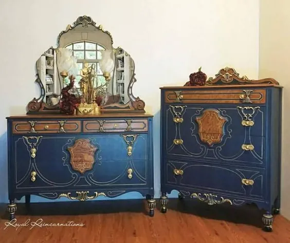 SOLD1920 Tail Boy Dresser Upcycled Hollywood Regency |  اتسی