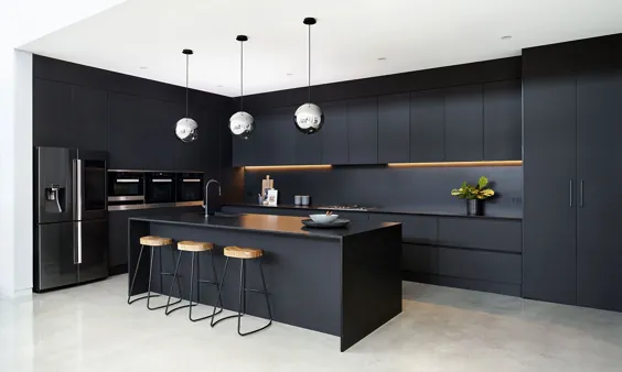 زیبایی سیاه: یک آشپزخانه جسورانه با Silestone® Negro Tebas توسط Vicello Kitchens - Cosentino Australia