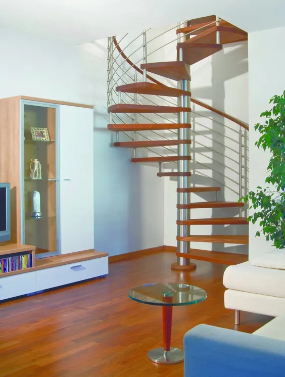 SCIRIA - پله مارپیچ / اسکلت فلزی / پله های چوبی / بدون طغیان توسط Siller Stairs |  ArchiExpo